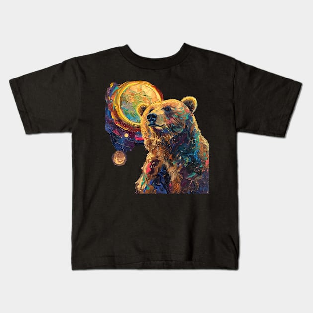 Grizzly Bear Incredible Intelligence Kids T-Shirt by xXYazzyChanArtsXx